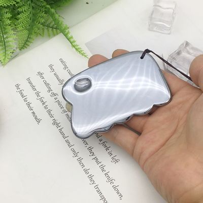 Stil Terahertz-Platte Schaben Massagetool Gua Sha Guasha Brett für Rücken Körpermassager Silber