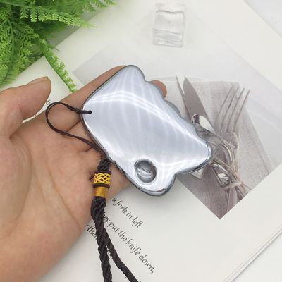 Stil Terahertz-Platte Schaben Massagetool Gua Sha Guasha Brett für Rücken Körpermassager Silber