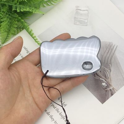 Stil Terahertz-Platte Schaben Massagetool Gua Sha Guasha Brett für Rücken Körpermassager Silber