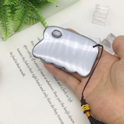 Stil Terahertz-Platte Schaben Massagetool Gua Sha Guasha Brett für Rücken Körpermassager Silber