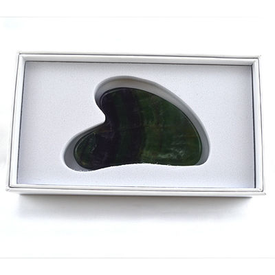 2024 Herz-Form Regenbogen Fluorit Gua Sha Massage Schraubwerkzeug für Body Spa