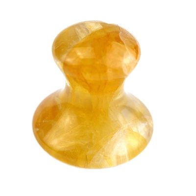 Gelber Zitronenpilz Gua Sha Gesichtsmassage Werkzeug Pilzform zu erschwinglichen Preisen