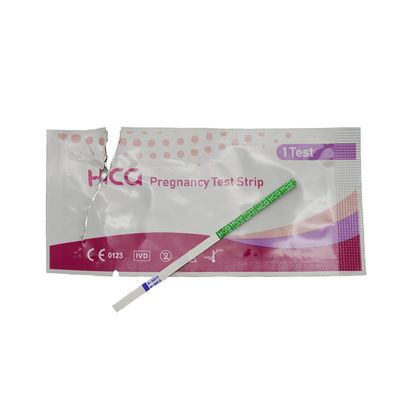 HCG-Teststreifen Schwangerschaft Genauigkeit Mehr als 99% der Früherkennung für innere Streifen Größe 80*3mm