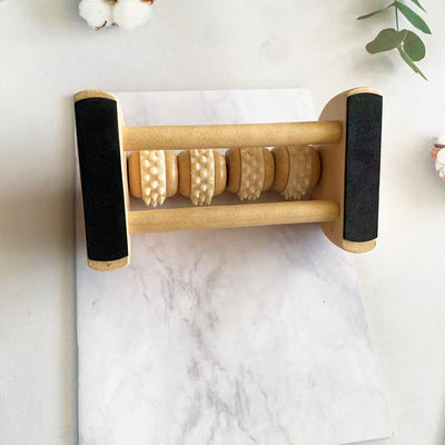 2024 Handgefertigtes Holz-Guasha-Massage-Roller-Werkzeug für das Gesicht, den Fuß und den Körper Gua Sha-Massager-Massagetools und Muskelmassage