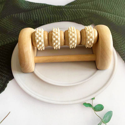 2024 Handgefertigtes Holz-Guasha-Massage-Roller-Werkzeug für das Gesicht, den Fuß und den Körper Gua Sha-Massager-Massagetools und Muskelmassage