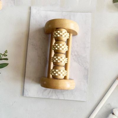 2024 Handgefertigtes Holz-Guasha-Massage-Roller-Werkzeug für das Gesicht, den Fuß und den Körper Gua Sha-Massager-Massagetools und Muskelmassage