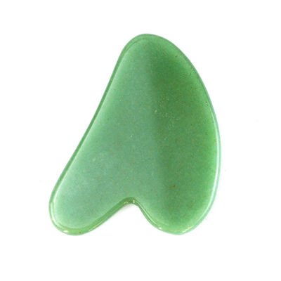 Personalisiertes Logo verfügbard Natürliche Jade Gua Sha Schablone für Gesichtsschönheit Körpermassage Werkzeug Haut Gesundheit SPA