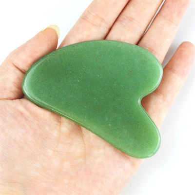 Personalisiertes Logo verfügbard Natürliche Jade Gua Sha Schablone für Gesichtsschönheit Körpermassage Werkzeug Haut Gesundheit SPA