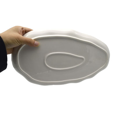 Fischplatte aus Keramik zum Servieren von Fruchtsalat und Pasta Hauptgericht Spülmaschine und Mikrowelle Sicher unregelmäßige Form