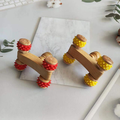 Körpermassage-Ausrüstung 2024 Ankünfte Natur- Öko-freundlich Handwerk Holz Gua Sha Massager Roller für Massagetools