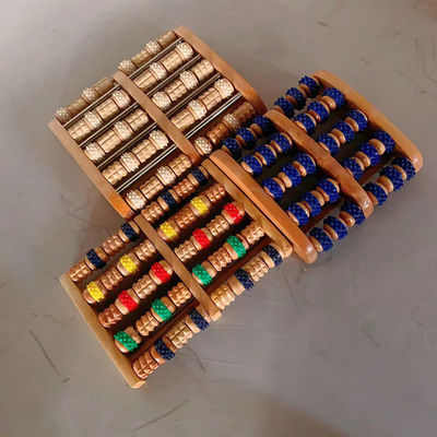 Körpermassager Chinesische Holz Fußmassage Modell Roller für die Gesundheitsversorgung Fußbad Massager Blutzirkulation Massager