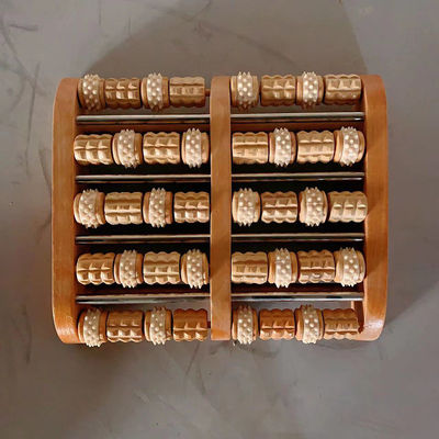 Körpermassager Chinesische Holz Fußmassage Modell Roller für die Gesundheitsversorgung Fußbad Massager Blutzirkulation Massager