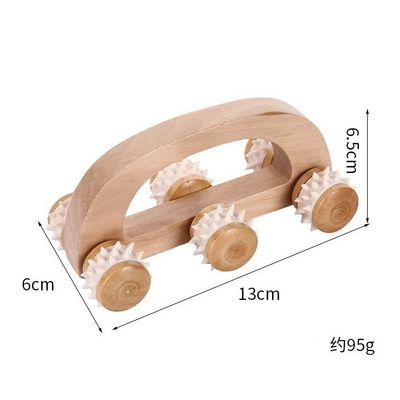 2023 Geschenk für die Gesundheitsversorgung Holz Handheld Muskel Roller Körpermassage Stick Rolling Holz Massager für Gesichtsmassager