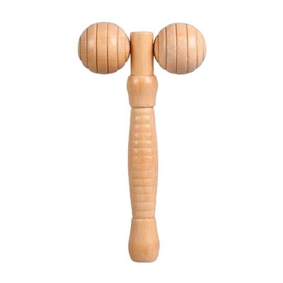 Personalisiertes Logo verfügbard Massage Produkt Schönheitsprodukte Körperpflege Holz Schönheits-Spa Haut-Lifting 3D Gesichtsroller Massager Stick