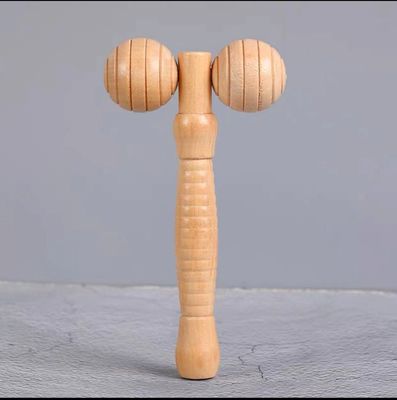 Personalisiertes Logo verfügbard Massage Produkt Schönheitsprodukte Körperpflege Holz Schönheits-Spa Haut-Lifting 3D Gesichtsroller Massager Stick
