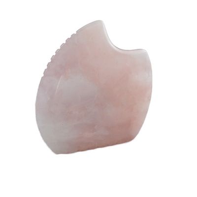 Kundenspezifisches Logo Shell Shape Rose Quarz Gua Sha Massagetool für Muskelmassage und Selbstpflege Spa Schönheitsgeräte