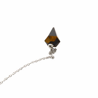 Exquisite Natur Tiger Eye Chakra Pendel Kristall Anhänger Halskette für Männer und Frauen Bohemian