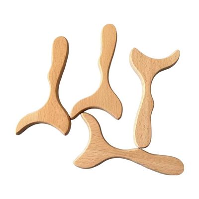 2023 OEM Buche Holz Therapie Massagetools Set Holz Rückenmassager mit kundenspezifischem Logo Availabled