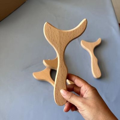 2023 OEM Buche Holz Therapie Massagetools Set Holz Rückenmassager mit kundenspezifischem Logo Availabled