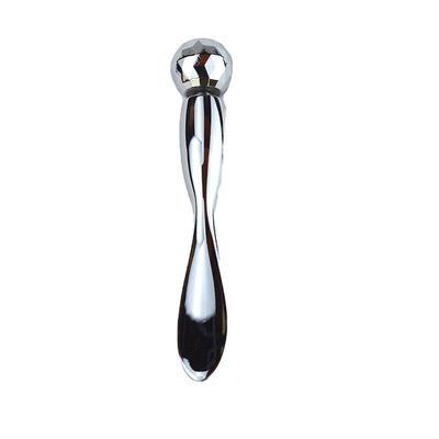 Silberner Edelstahl-Augen-Guasha-Massage-Stick Augencreme Löffel Metallkugeln Perlen Augenmassager für Schwellungen Hautpflege 2024 Stil