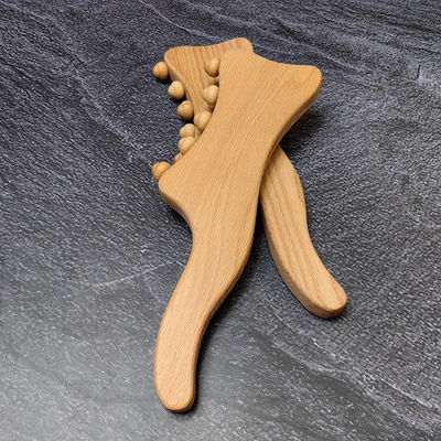 Körpermuskeln Holz Gua Sha Schraubwerkzeug für Rücken Hals Gesicht Bein Lymphdrainage