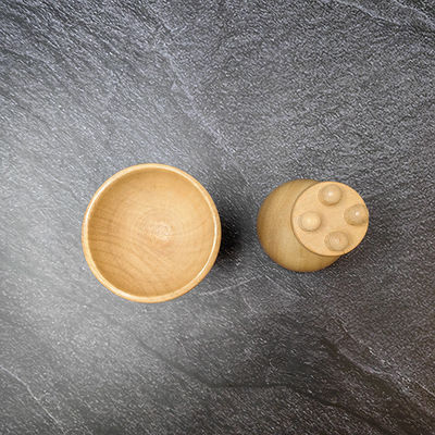 Muskelmassage Pilzkügel Körperkontur Roller für Lymphdrainage Therapie Gua Sha Holz Trigger Point Massager Tool