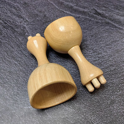 Muskelmassage Pilzkügel Körperkontur Roller für Lymphdrainage Therapie Gua Sha Holz Trigger Point Massager Tool