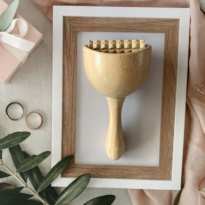 2023 Custom Gua Sha Anti-Cellulitis Holztherapie Schwedische Massagekuppe mit Massasstools für Körpermassage