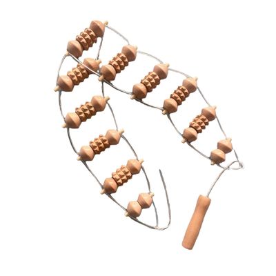 Body Massager 2024 Ankunft Custom Logo und Verpackung Holz Rückenmassage Roller Tool Holz Massager für Buche