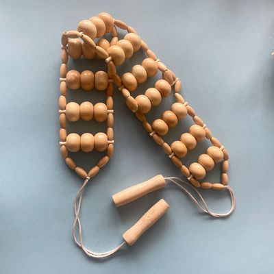 Körpermassage Holz-Roller-Massagetool Dredge Meridian Gesundheitswesen Muskel Faszie Entspannung Physiotherapie für maßgeschneidertes Logo
