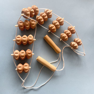 Körpermassage Holz-Roller-Massagetool Dredge Meridian Gesundheitswesen Muskel Faszie Entspannung Physiotherapie für maßgeschneidertes Logo