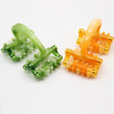 Hausgeschäft Mode Orange Moon Rover Plastik-Roller-Massagetool mit Handgriff für Gesichtsmassager Selbstpflege Spa Entspannung Schönheit