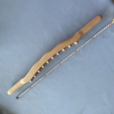 Personalisiertes Logo verfügbard Holz Guasha Schrauben Stick Roller Massager für Körpermassage Ausrüstung und Muskelentspannung
