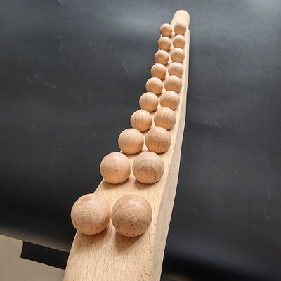 Personalisiertes Logo verfügbard Holz Guasha Schrauben Stick Roller Massager für Körpermassage Ausrüstung und Muskelentspannung