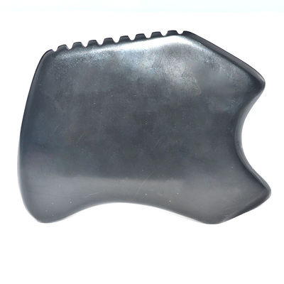 Spezielle Form Gua Sha Board Natürliche schwarze Bian Stein Schraubwerkzeug für Gesicht und Körper Massage-Ausrüstung
