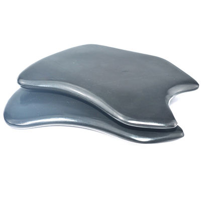 Spezielle Form Gua Sha Board Natürliche schwarze Bian Stein Schraubwerkzeug für Gesicht und Körper Massage-Ausrüstung