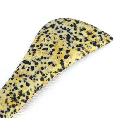 Spotted Stone Gua Sha Schaufeln Augenlöffel Schönheit Guasha Stick Gesichtsmassage Stick Augen Schönheit Körper Spa Reflexologie Werkzeug Ganzkörper-Massager