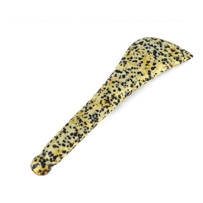 Spotted Stone Gua Sha Schaufeln Augenlöffel Schönheit Guasha Stick Gesichtsmassage Stick Augen Schönheit Körper Spa Reflexologie Werkzeug Ganzkörper-Massager