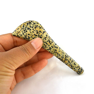 Spotted Stone Gua Sha Schaufeln Augenlöffel Schönheit Guasha Stick Gesichtsmassage Stick Augen Schönheit Körper Spa Reflexologie Werkzeug Ganzkörper-Massager