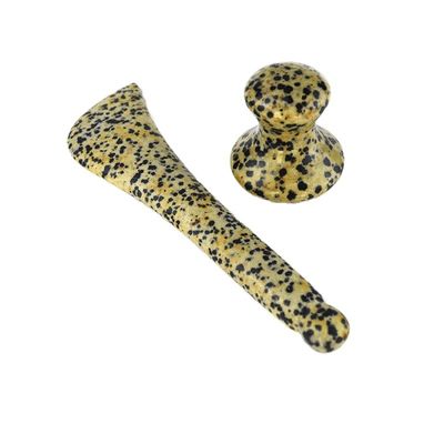 Spotted Stone Gua Sha Schaufeln Augenlöffel Schönheit Guasha Stick Gesichtsmassage Stick Augen Schönheit Körper Spa Reflexologie Werkzeug Ganzkörper-Massager