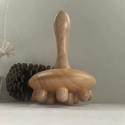 2024 Pilzkuppe Körperkontur Roller Lymphdrainage Therapie Gua Sha Holz Trigger Point Massager für die Leistung
