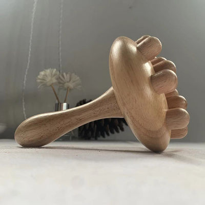 2024 Pilzkuppe Körperkontur Roller Lymphdrainage Therapie Gua Sha Holz Trigger Point Massager für die Leistung
