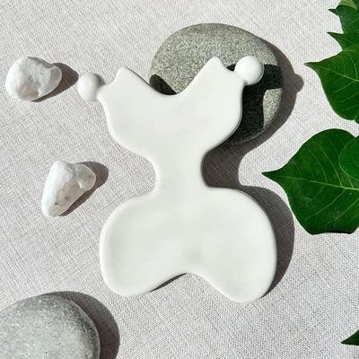 Keramisches Gua Sha Massagetool für die Lymphdrainage Kiefer-Bildhauer Körpermassager Hautpflege-Tools Guasha Funktion Keramik