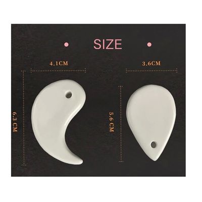 Traditionelles Keramik-Gua Sha-Board-Körpermassage-Werkzeug für anti-Aging und leuchtende Haut