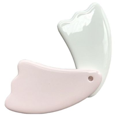 Personalisiertes Logo verfügbard Mini-Massage Keramik Gua Sha Tool für Körper Hals Gesicht Selbst Hautpflege Spa Gesichtslifting Schönheit
