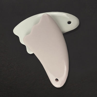 Personalisiertes Logo verfügbard Mini-Massage Keramik Gua Sha Tool für Körper Hals Gesicht Selbst Hautpflege Spa Gesichtslifting Schönheit