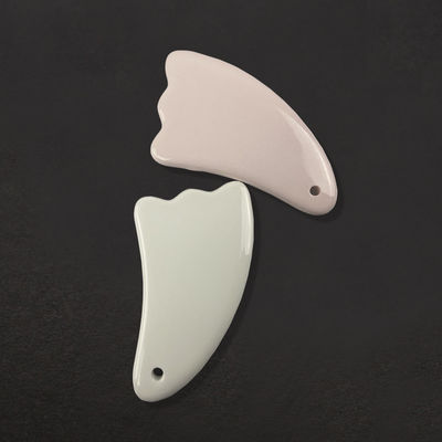 Personalisiertes Logo verfügbard Mini-Massage Keramik Gua Sha Tool für Körper Hals Gesicht Selbst Hautpflege Spa Gesichtslifting Schönheit