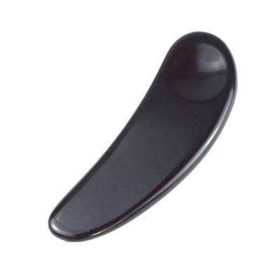 2024 Ankünfte Schwarzes Obsidian Auge Gua Sha Löffel Gesichtsmassager Guasha Werkzeuge Für Gesicht Customized Logo akzeptiert