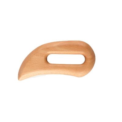 Körper Selbst Hautpflege Spa Gesichtslifting Schönheitssalon Holz Gua Sha Massagetool mit benutzerdefiniertem Logo und braune Farbe