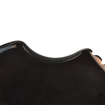 Muskelmassage Funktion Dreiecksform Natur schwarzer Bian Stein Gua Sha Schablone für Gesichts- und Körpermassage Spa